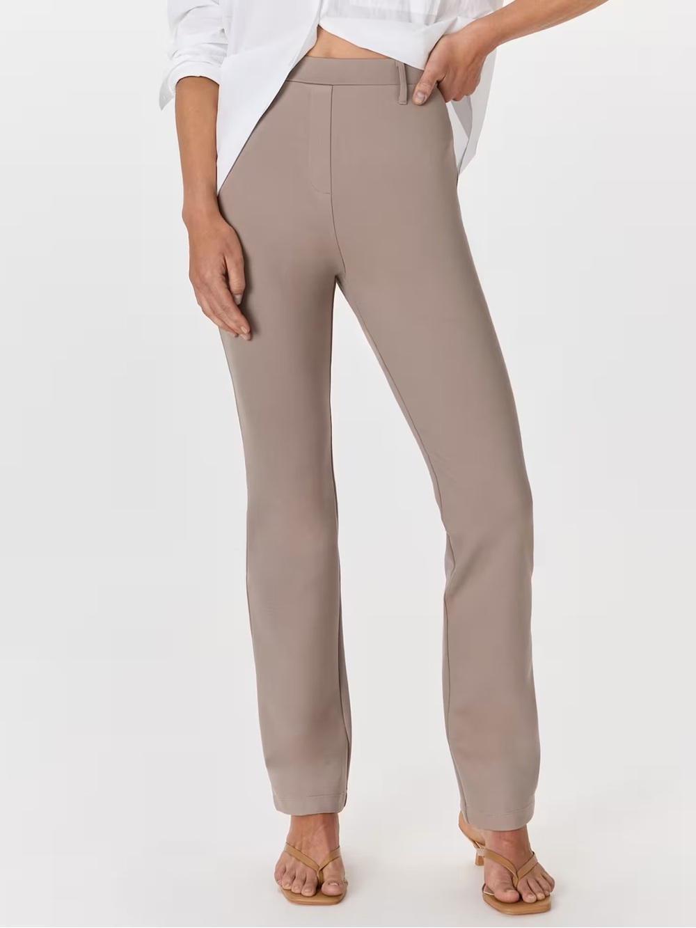 Quince Ultra Stretch Ponte Straight Leg Pants Size Medium